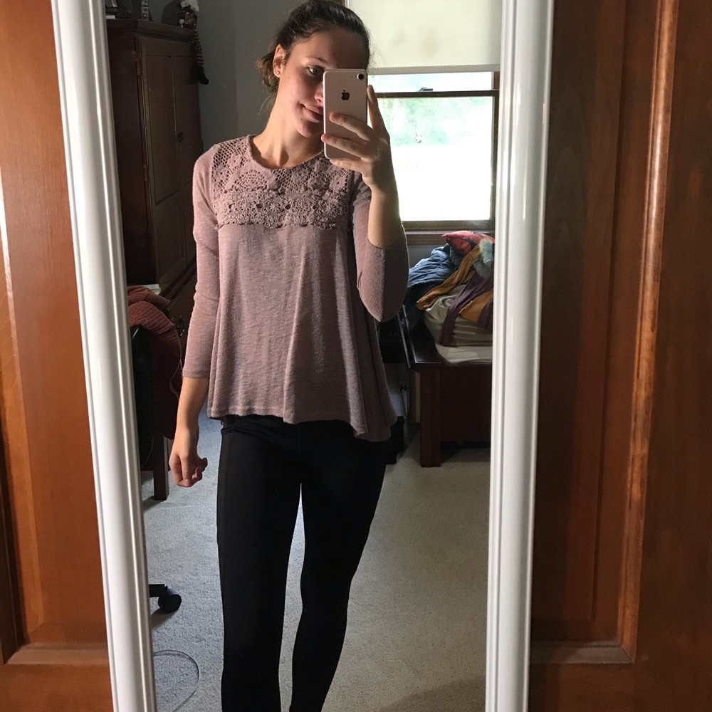 Mauve blouse
